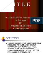 7Cs Effective Business Communication
