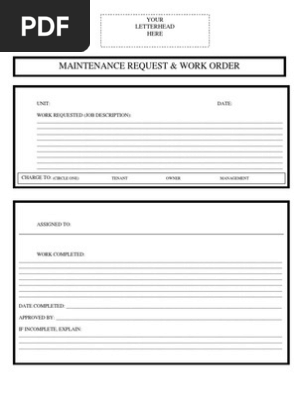 Work Order