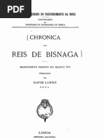 Crónica dos reis de Bisnaga - manuscrito inédito do século XVI publicado por David Lopes