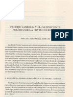 Fredric Jameson y El Inconsciente Politico de La Postmodernidad