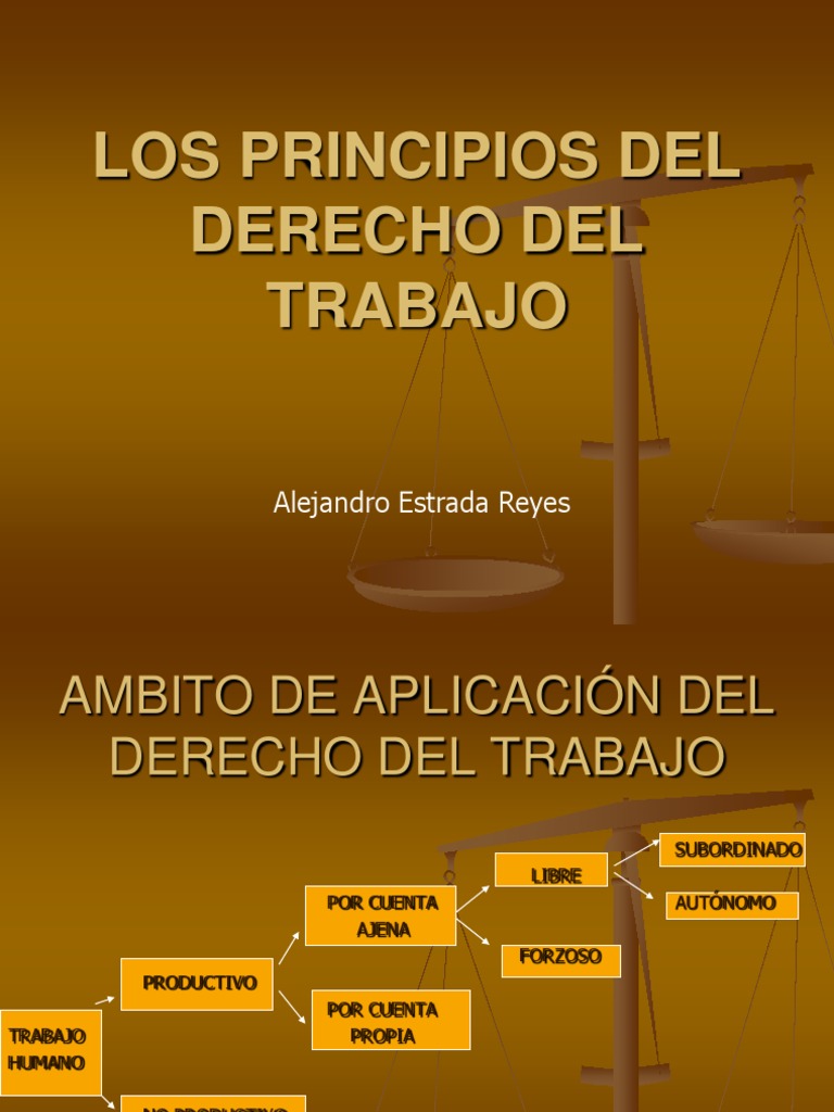 4. Principios Del Derecho Del Trabajo Derecho laboral