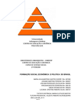 Formação Social.Economica e Politica do Brasil