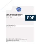 Lembar Informasi Debat Bahasa 2012