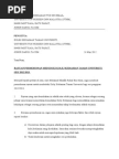 Surat ketidakhadiran ke kuliah