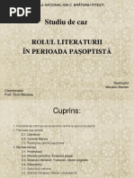 Rolul Literaturii in Perioada Paşoptistă