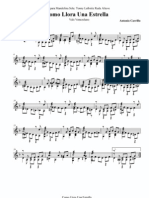 Partitura de Como Llora Una Estrella