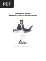 PSSR Completion and Checklist Guide | PDF | Valve | Pipe (Fluid Conveyance)
