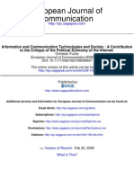 Fuchs_2009_Information and Communication Technologies and Society a Contribution to the Critique of the Political Economy of the Internet