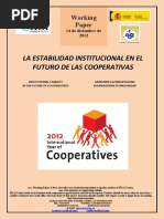 LA ESTABILIDAD INSTITUCIONAL EN EL FUTURO DE LAS COOPERATIVAS / INSTITUTIONAL STABILITY 
IN THE FUTURE OF CO-OPERATIVES
/ ERAKUNDE EGONKORTASUNA 
KOOPERATIBEN ETORKIZUNEAN
