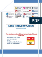 Lean Manufacturing Report