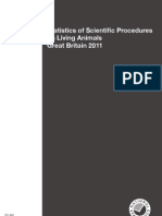 Statistics of Scientific Procedures on Living Animals Great Britain 2011 