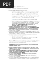 instalando o windows 2000