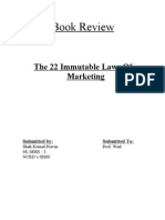 Book Review: The 22 Immutable Laws of Marketing