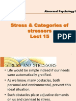 Lect 13 Stress and Categories of Stressors