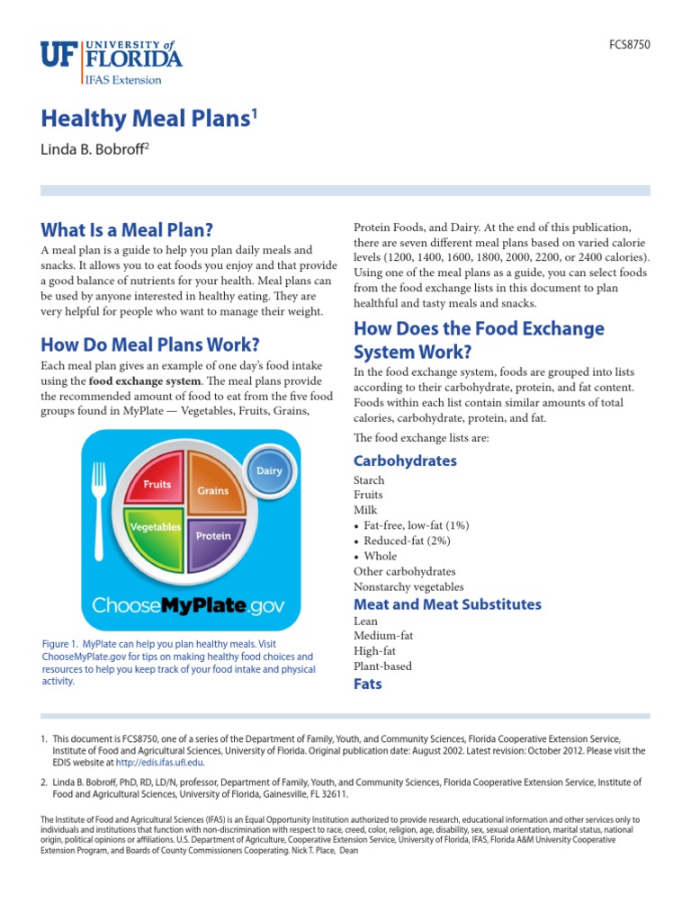 Meal Plan | PDF