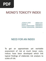 Download MONDS TOXICITY INDEXppt by Arun Kumar SN117368699 doc pdf