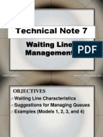 Technical Note 7: Waiting Line Management
