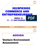 SPE3002 Entrerpeneurship - Venture Environment Assesemant w1