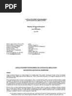 Capital Investment Programming and Its Financial Implications