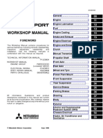 Pajero Sports Workshop-Service Manual 1999