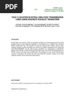 CIGRE-107 Fault Location in Extra Long HVDC Transmission Lines Using Discrete Wavelet Transform