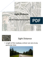 Transportation Engineering Sight Distance