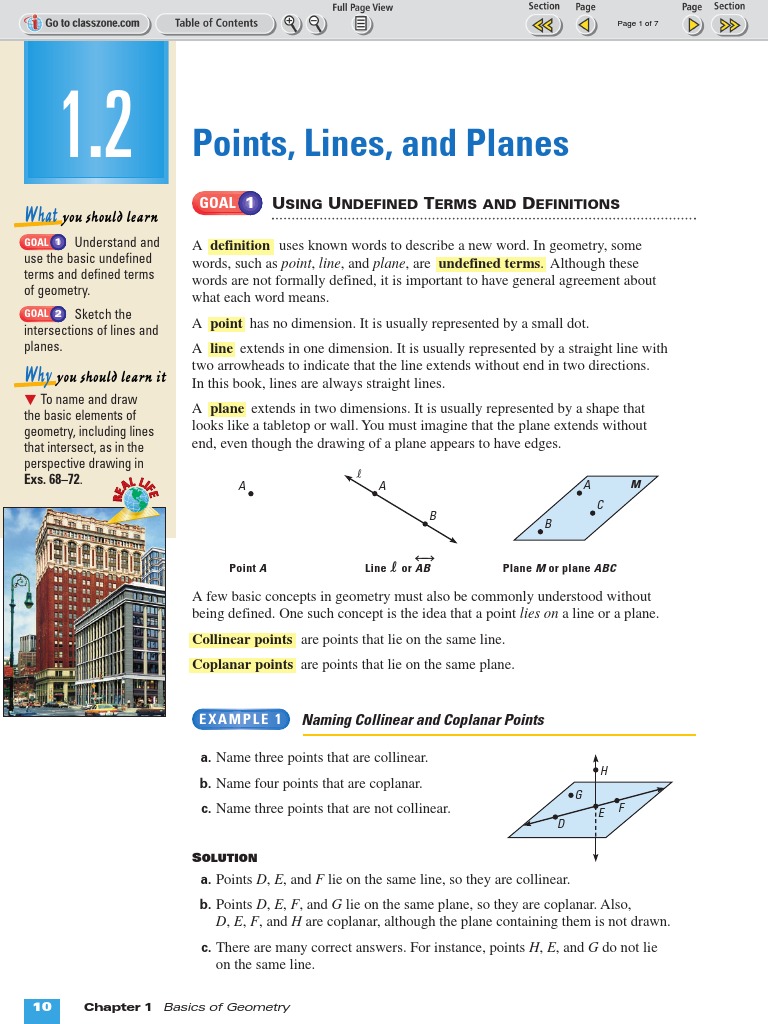 Understanding Collinear and Coplanar Points | PDF | Line (Geometry ...