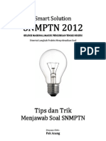 Smart Solution Tips Trik Mengerjakan Soal Snmptn 2012