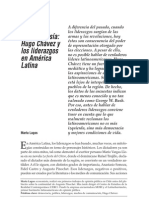 Chávez y Los Liderazgos en América Latina