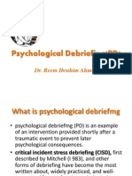 Psychological Debriefing