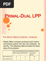 Primal Dual LPP