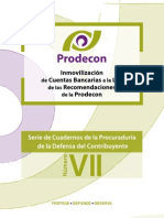 Cuaderno VII “Inmovilización de cuentas bancarias a la luz de las Recomendaciones de la Prodecon”