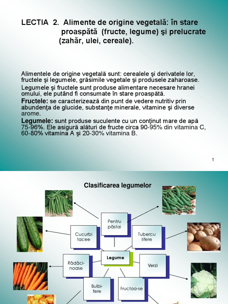 Fructe Si Legume | PDF