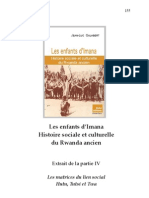 Extrait de La Partie IV. Les Matrices Du Lien Social. Hutu, Tutsi Et Twa