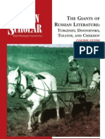 Giants of Russian Literature Turgenev Dostoevsky Tolstoy and Chekhov