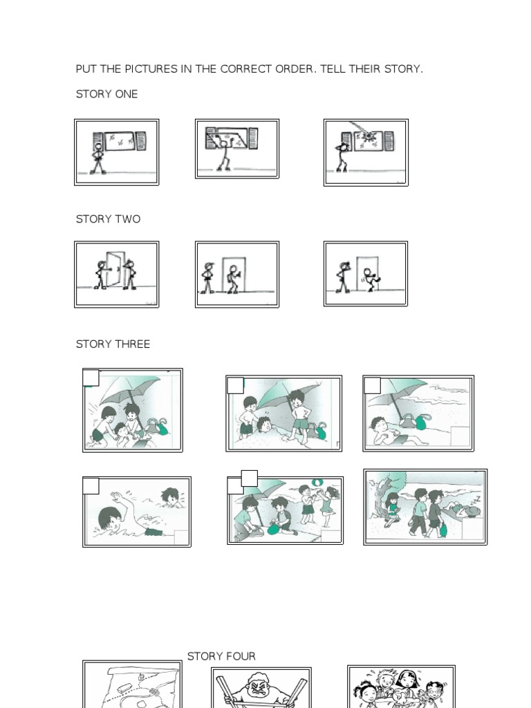 Put These Pictures in Their Correct Order and Tell The Story. | PDF