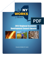 New York 2012 Regional Economic Development Council Awards