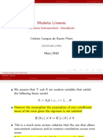 Modelos Lineares: Variáveis Instrumentais: Introdução