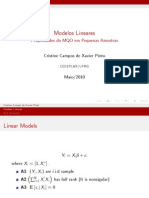 Modelos Lineares: Propriedades Do MQO em Pequenas Amostras