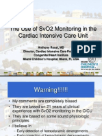 SVO2 Monitoring After Congenital Heart Surgery
