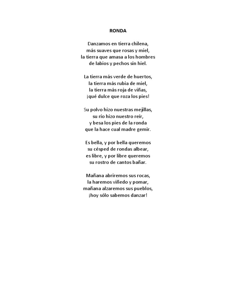 Ronda Gabriela Mistral Pdf