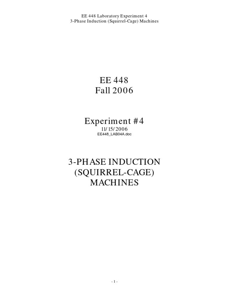 LABVOLT 3Phase Induction (SquirrelCage) Machines PDF Components