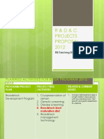 R & D & C Projects Proposal 2012: Fri Tanjung Demong