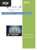 Apostila laboratório quimica I , Engenharia Ambiental UFMS