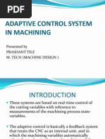 Adaptive Control System in Machining