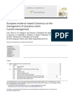European Evidence-Based Consensus On The Management of Ulcerative Colitis: Current Management