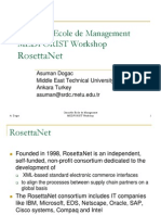 Grenoble Ecole de Management Medforist Workshop: Rosettanet
