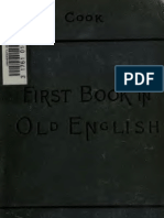 A First Book in Old English Grammar Reader Notes and Vocabulary 1900