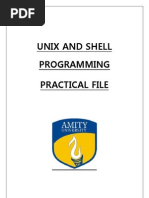 Unix and Shell Programming Practical File