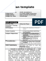 Unit Plan Template